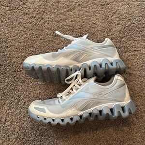 Reebok Gray and White Sneakers